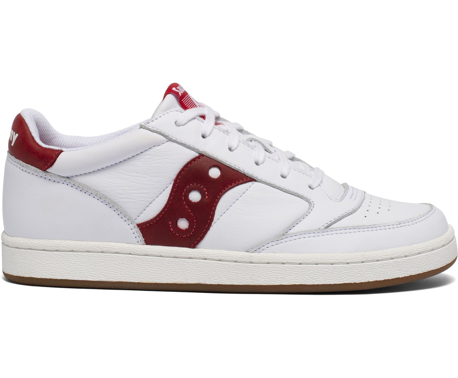 Saucony Jazz Court Men's Originals White / Red | Canada 412CTVE